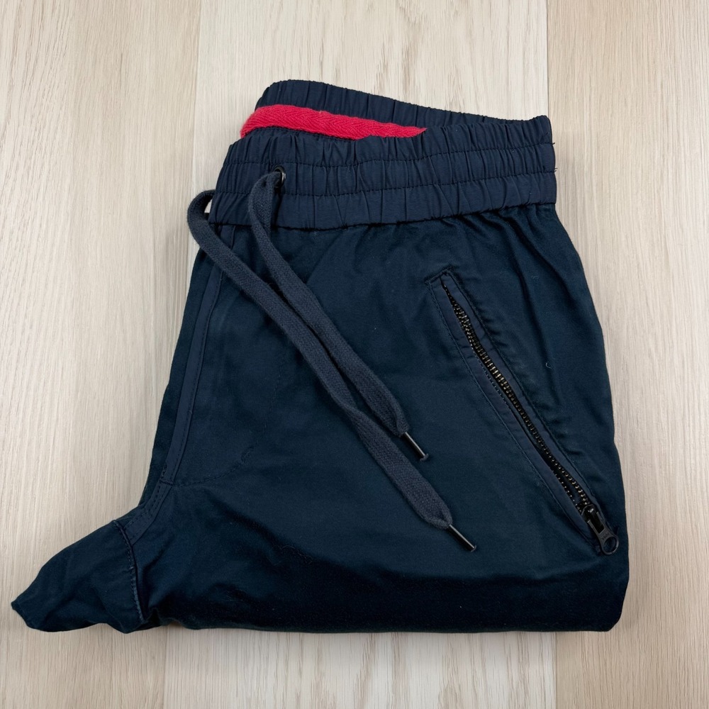 Kith Classics Mens Navy Blue Drawstring Waist Elastic Cuffs Jogger Pants Size XS